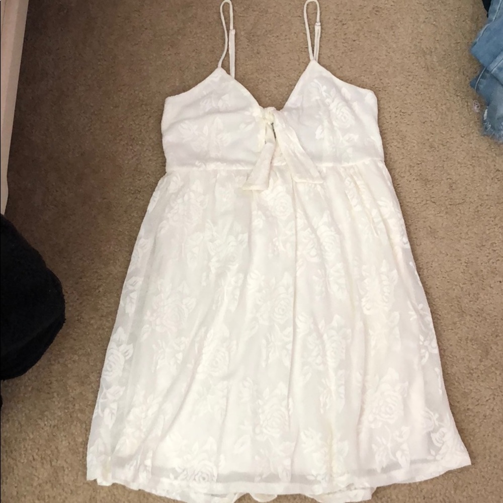 cream lace dress